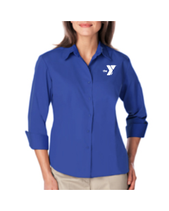 Ladies' 3/4 Sleeve Oxford