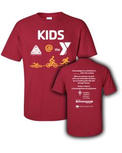 Kids Tri, Hudson Pledged - Gildan Cardinal Red