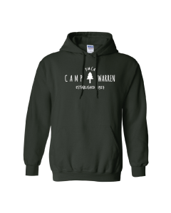 Camp Warren Est 1927 Hoodie - Gildan 18500/18500B Forest