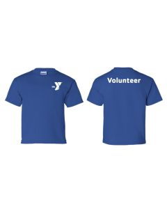Y Logo Left Chest Volunteer - Royal Tshirt
