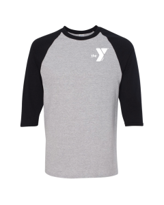 ADULT Harold Mezile Strong Kids Baseball T-Shirt - Gildan 5700 Sports Grey/Black