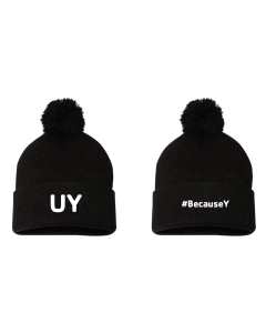 Y University #BecauseY Pom Beanie - Sportsman SP15 Black