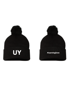 Y University #LearningZone Pom Beanie - Sportsman SP15 Black
