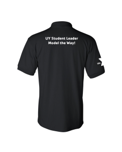 Y University Leader Model Polo - Gildan 8800 Black