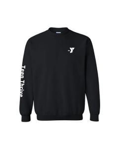 ADULT Teen Thrive MLK Crewneck - Gildan 18000 Black