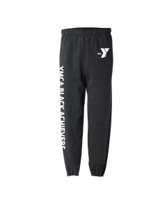 ADULT Black Achievers Sweatpants - Jerzees 973MR Black Heather
