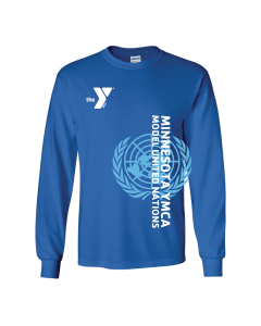 ADULT Model UN Logo - Gildan 2400 Royal