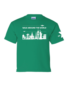 YOUTH Walk Around the World 2019 - Gildan 2000B Kelly Green