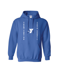 ADULT Teen Thrive Youth Council Hoodie w/ Name - Gildan 18500 Royal