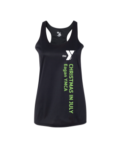 LADIES Eagan Christmas in July Tank - Badger 4166 Black