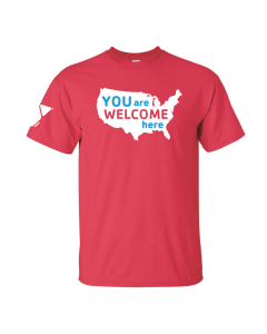 ADULT You Are Welcome Here - Gildan 2000 Red
