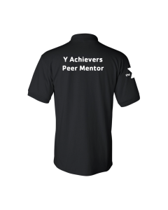 Y University Achievers Peer Mentor Polo - Gildan 8800 Black