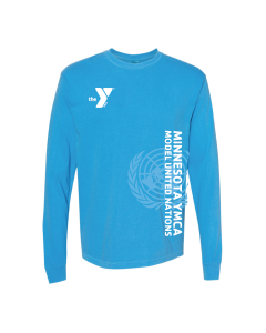 ADULT Model UN Logo Long Sleeve - Comfort Colors 6014 Royal Caribe