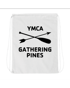 Gathering Pines Crossed Paddles Bag - Q-Tees Q4500 White