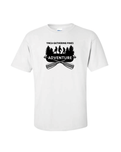 ADULT Gathering Pines Adventure Tie Dye Tee - Gildan 2000 White