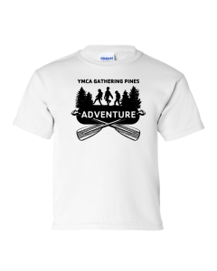 YOUTH Gathering Pines Adventure Tie Dye Tee - Gildan 2000B White