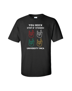 You Rock Step N' Stones Tee - Gildan 2000/2000B Black