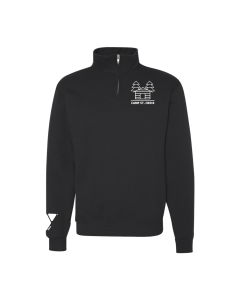Camp St. Croix 1/4 Zip Sweatshirt - Jerzees 995MR Black