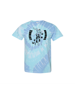 Latinx Unidxs Tee - Light Blue Tie Dye 
