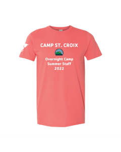 Camp St. Croix Overnight Summer Staff - Gildan 64000 Coral Silk