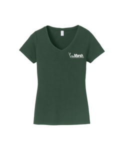 The Marsh Lifeguard Ladies Fashion Tee - LPC450V Dark Green