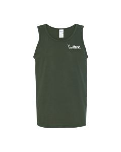 The Marsh Lifeguard Tank - Gildan 5200 Dark Green
