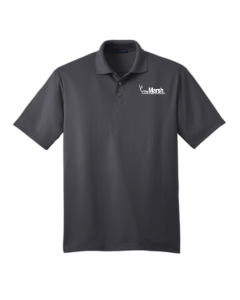 The Marsh Button-Up Mens Polo - K528 Smoke
