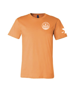 Gathering Pines Logo Volunteer 2023 - Bella + Canvas 3001 Burnt Orange
