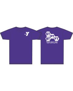 YOUTH YMCA February Blitz / Train Your Way - Gildan 2000B Purple