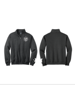Spring Lake Badge 1/4 Zip NO Name - Jerzees 995MR Black Heather