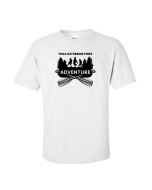 ADULT Gathering Pines Adventure Tie Dye Tee - Gildan 2000 White
