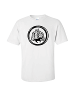 ADULT Gathering Pines Horse Tie Dye Tee - Gildan 2000 White