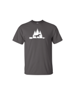 ADULT Gathering Pines Horse Tee - Gildan 2000 Charcoal 